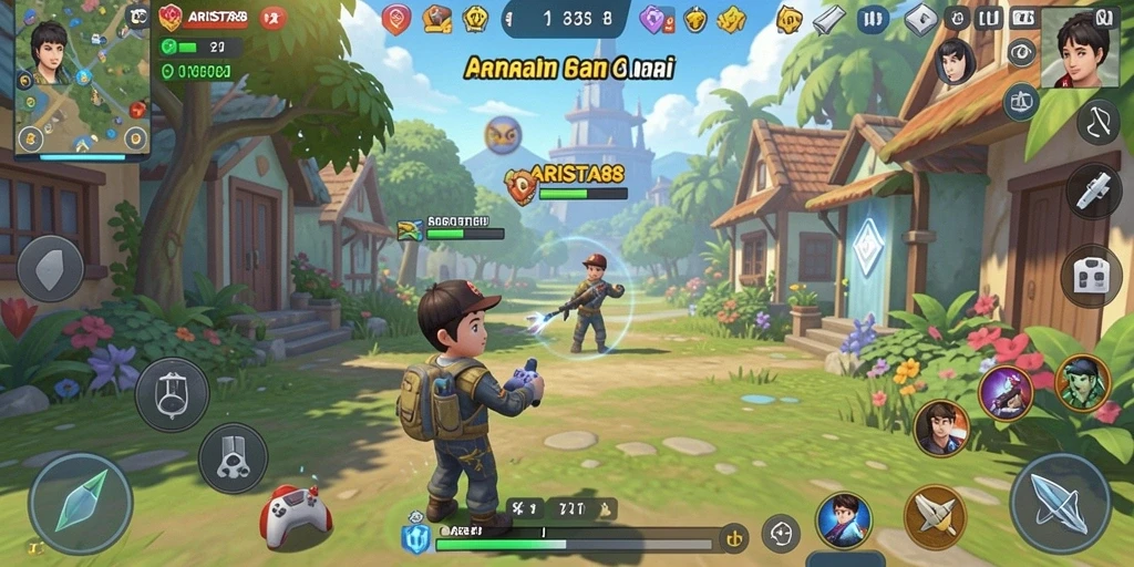 Tangkapan layar ARISTA88 menampilkan momen seru dalam gameplay yang menghibur.