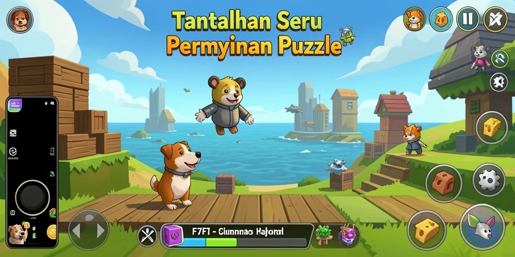 Tampilan gameplay F7F7 yang memukau dan menantang.