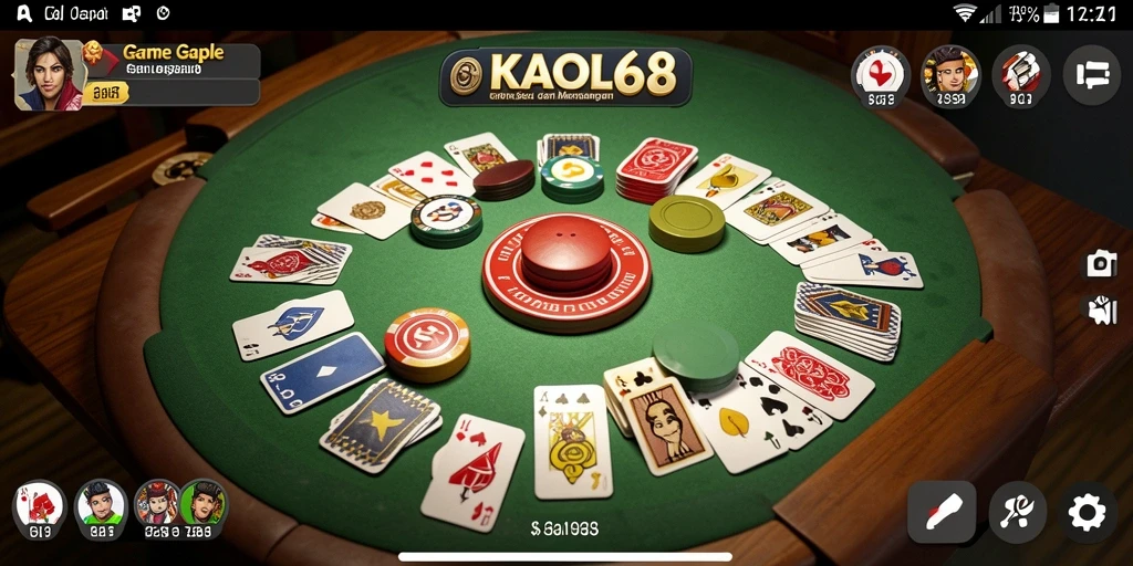 Tampilan gameplay Gaple yang seru dan interaktif.