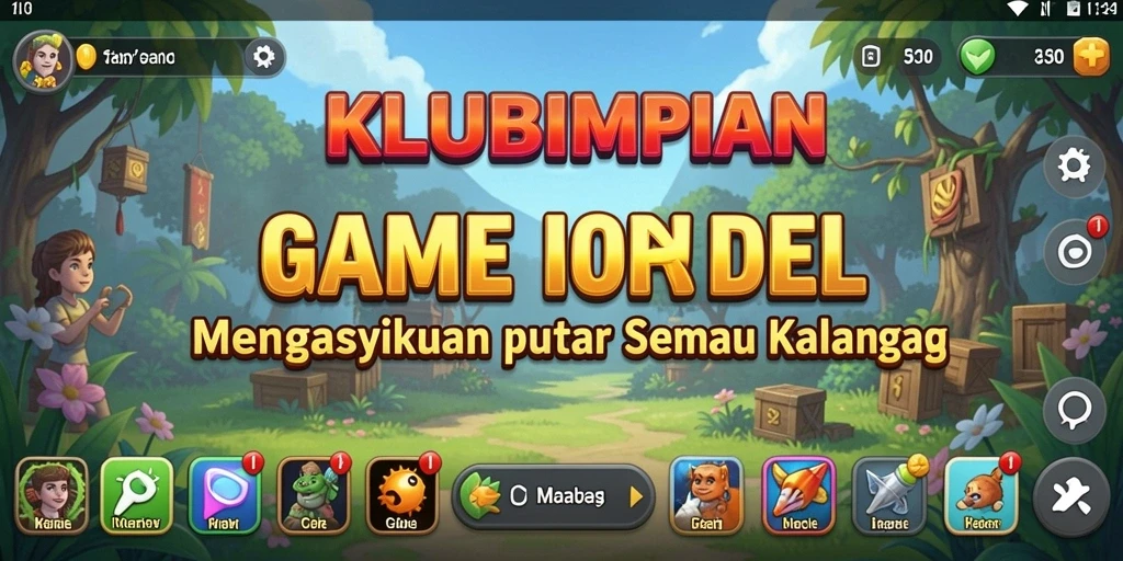 Gameplay menarik KLUBIMPIAN dengan pengelolaan klub yang seru.