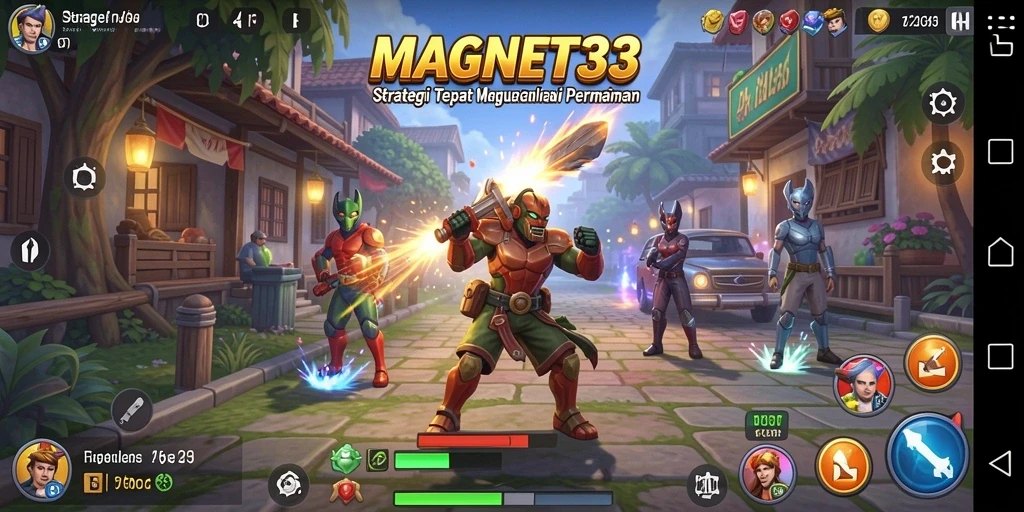 Tampilan gameplay MAGNET33 yang menegangkan dalam pertempuran strategis.