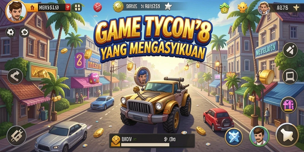 Tampilan gameplay Tycoon yang dinamis dan menarik di MENYALA78.