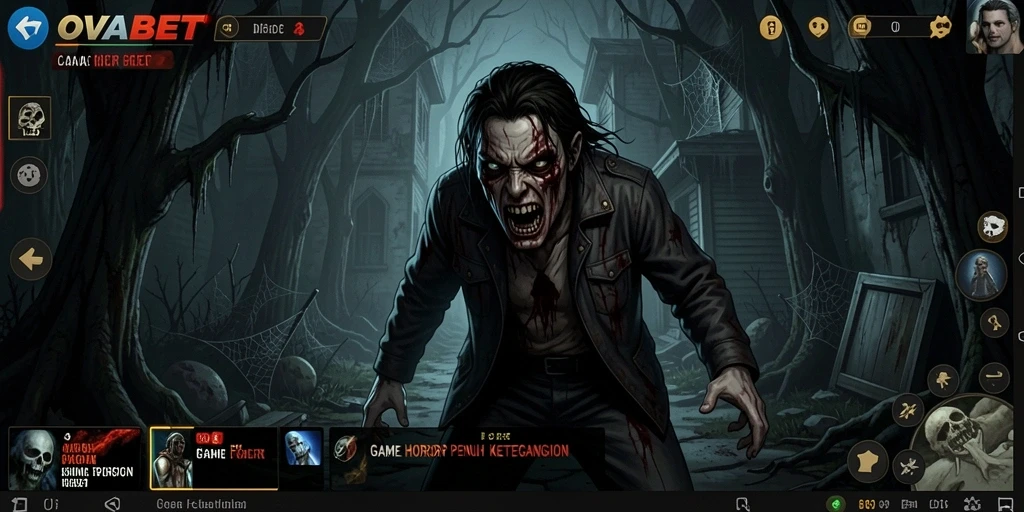 Screenshot menampilkan momen menegangkan dalam gameplay Horror.