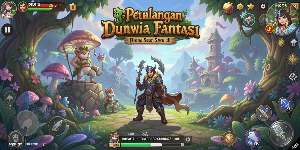 Tampilan gameplay PK95 yang menakjubkan dalam dunia petualangan.