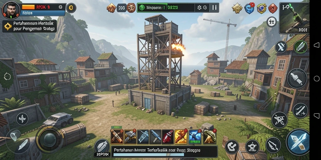 Tampilan gameplay RPOK menampilkan strategi menara yang dinamis dan seru.