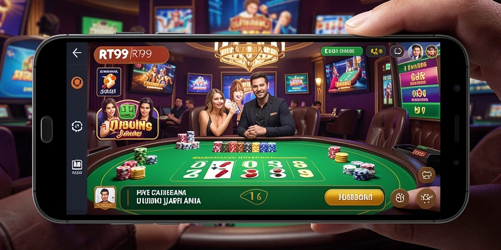 Tampilan nyata dari pengalaman Live Casino di RT99.