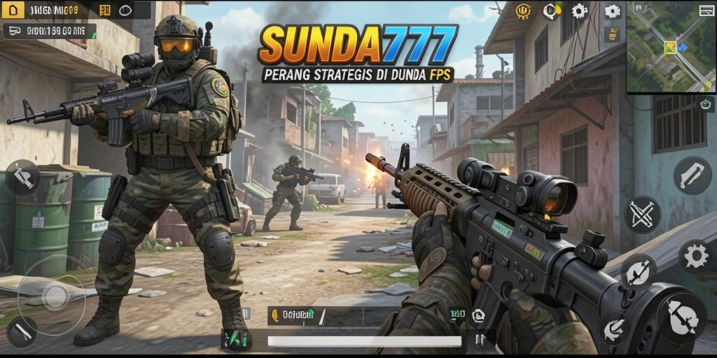 Tampilan gameplay SUNDA777 dengan pertarungan seru di medan perang.