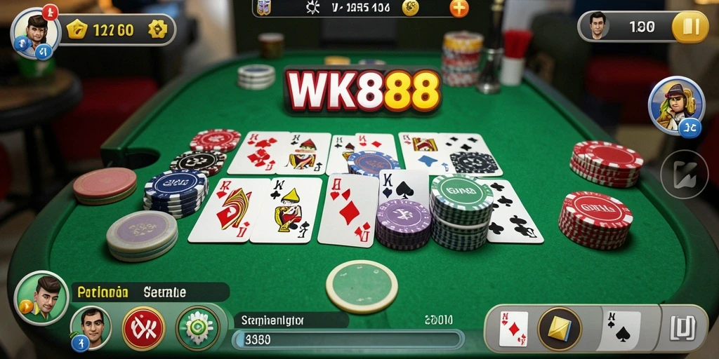 Screenshot gameplay <strong>WK888</strong> menampilkan keseruan bermain Gaple.